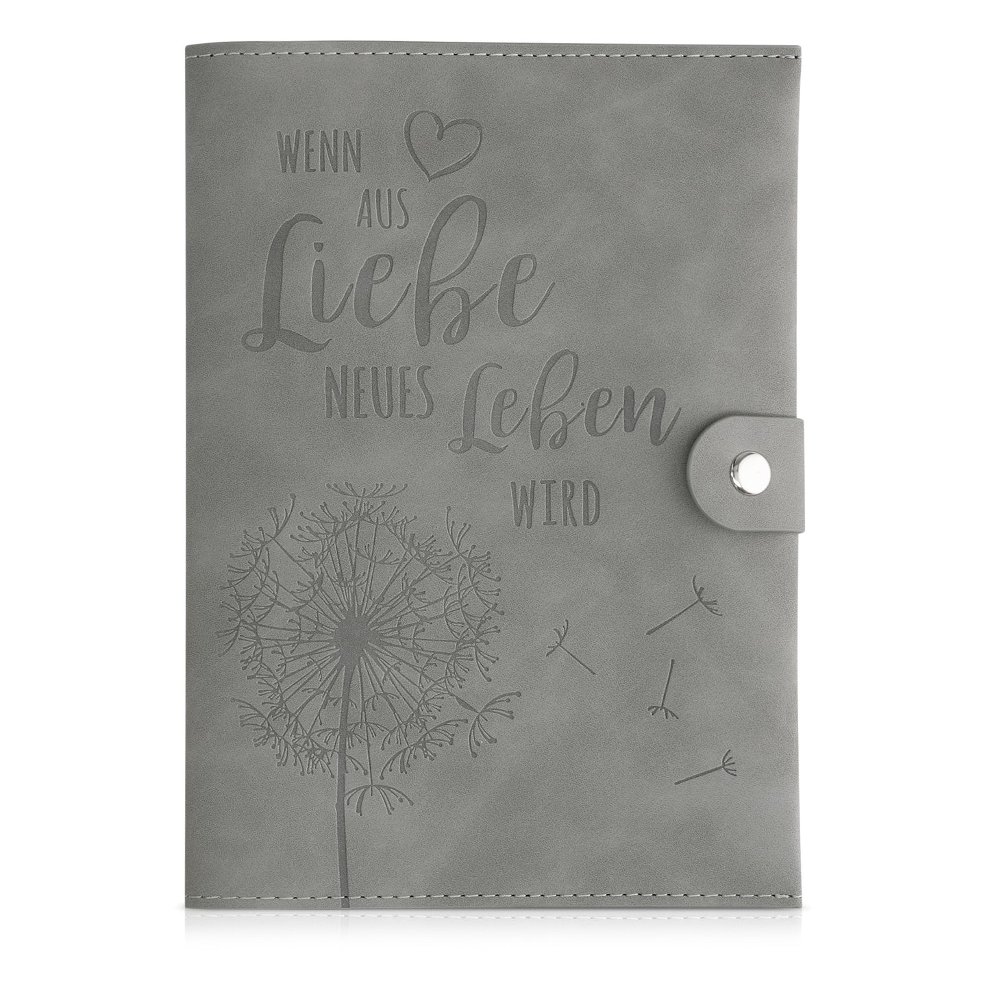 kwmobile Faux Leather Maternity Pass Cover in Nubuck Look - Cover for German Maternity Pass with Extra Pockets