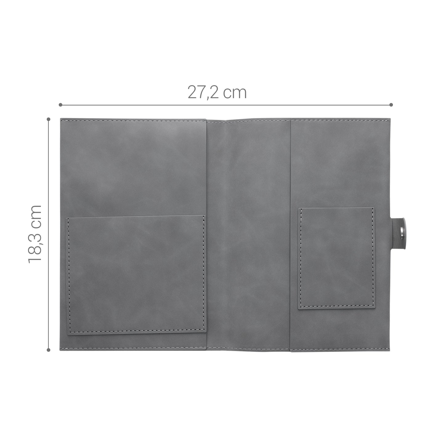 kwmobile Faux Leather Maternity Pass Cover in Nubuck Look - Cover for German Maternity Pass with Extra Pockets