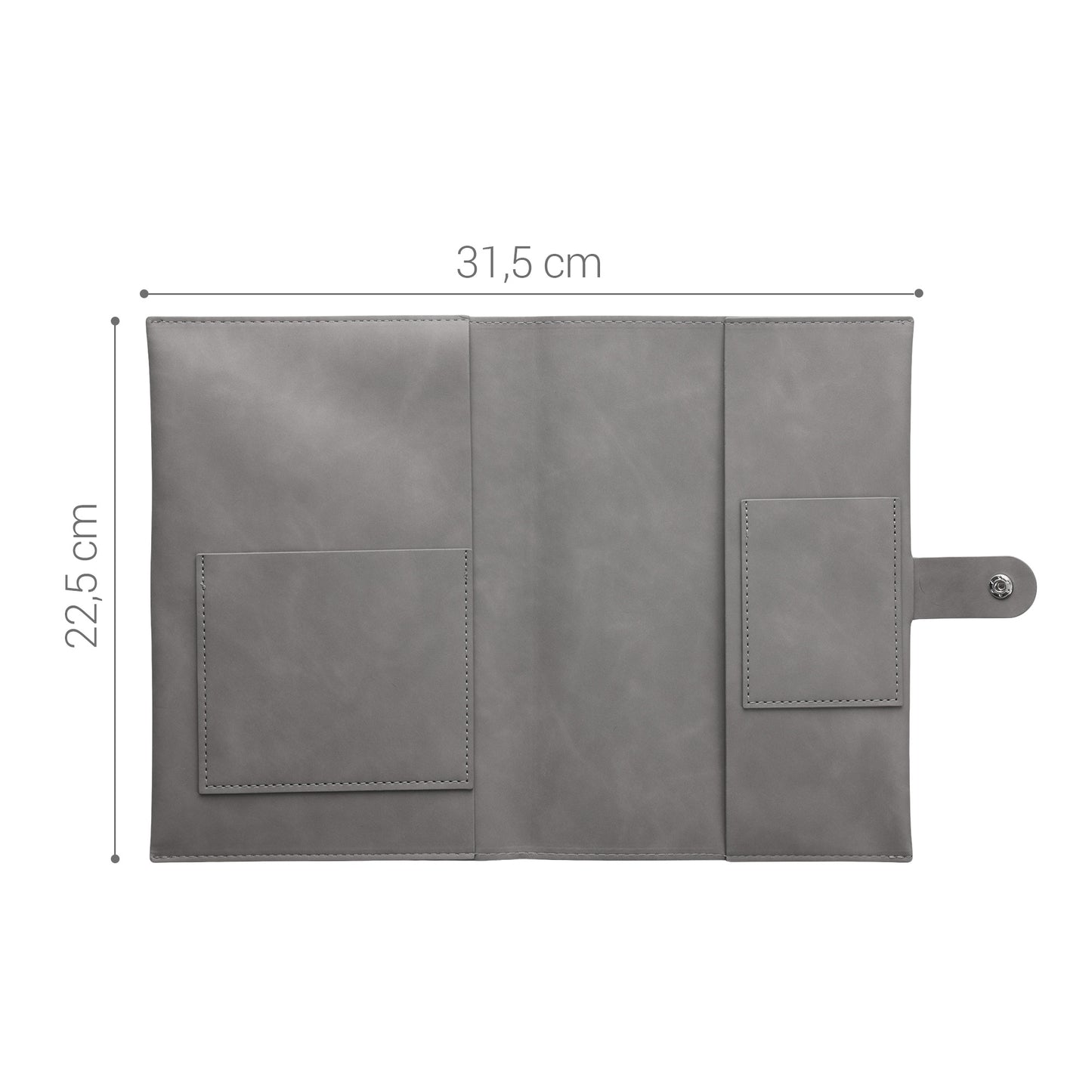 kwmobile Faux Leather Cover for German Child Health Record - Child Health Record Cover and Vaccination Card Holder - Additional Pockets - Cover