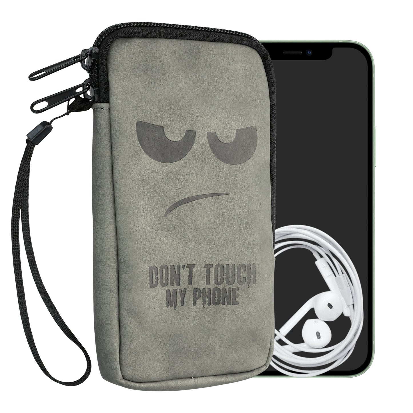 kwmobile Phone Pouch for Smartphones - 6.5" - Phone Bag - 16.5 x 8.9 cm Inner Dimensions