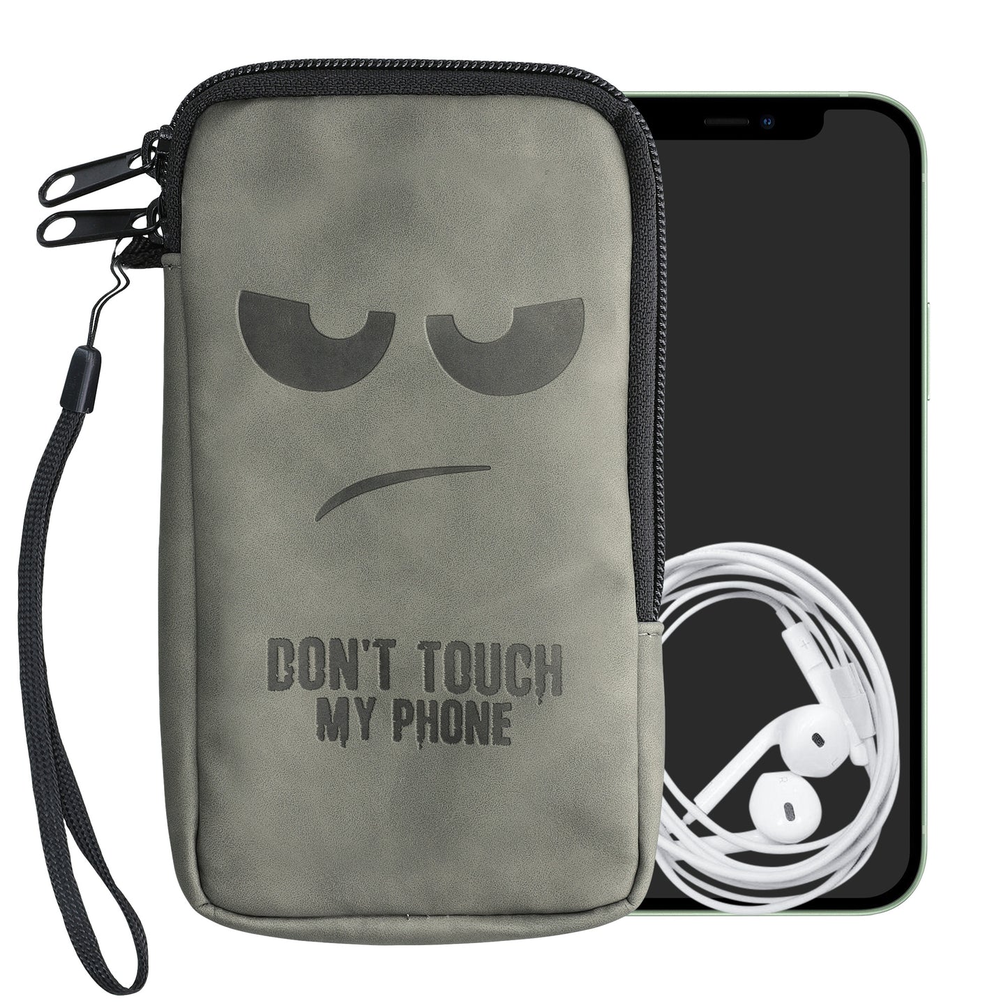 kwmobile Phone Pouch for Smartphones - 6.5" - Phone Bag - 16.5 x 8.9 cm Inner Dimensions