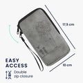 kwmobile Phone Pouch for Smartphones - 6.5" - Phone Bag - 16.5 x 8.9 cm Inner Dimensions