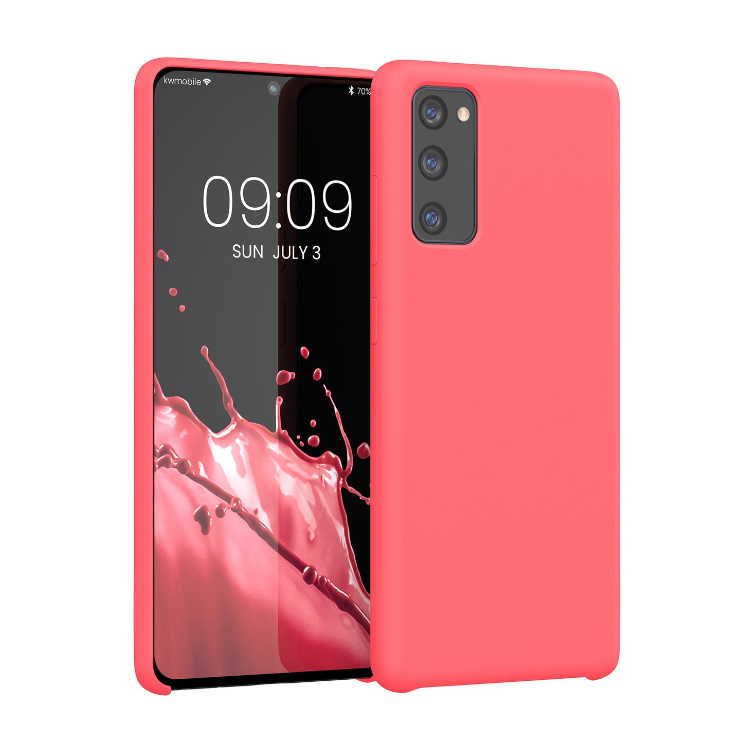 kwmobile Cell Phone Case for Samsung Galaxy S20 FE - Silicone Case - Wireless Charging - Protective Cover