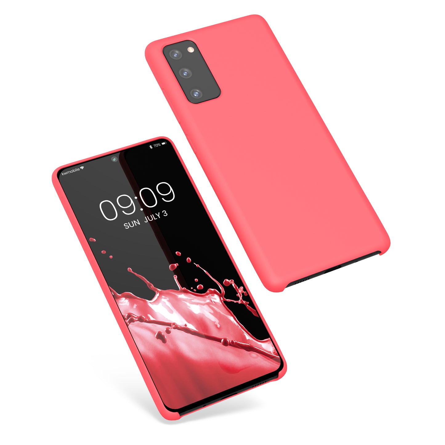 kwmobile Cell Phone Case for Samsung Galaxy S20 FE - Silicone Case - Wireless Charging - Protective Cover