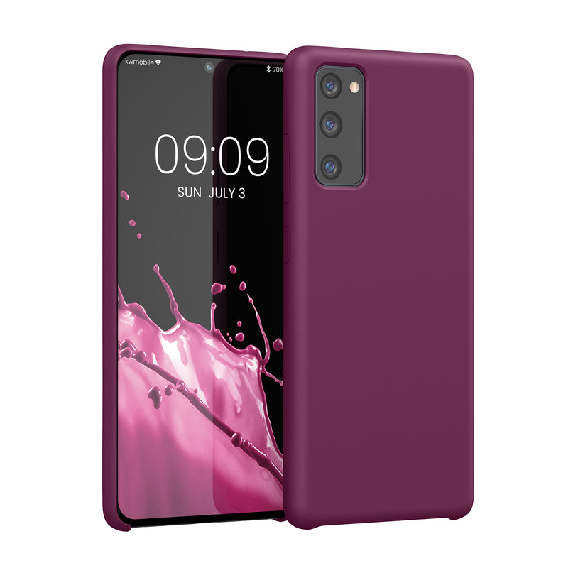 kwmobile Cell Phone Case for Samsung Galaxy S20 FE - Silicone Case - Wireless Charging - Protective Cover