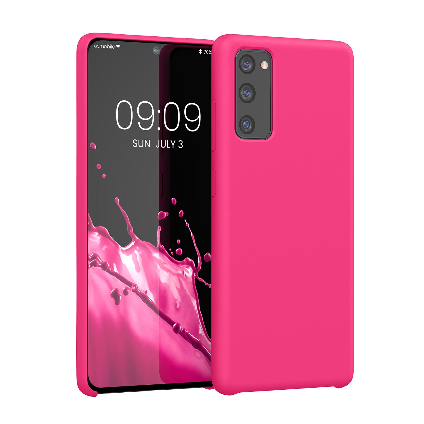 kwmobile Cell Phone Case for Samsung Galaxy S20 FE - Silicone Case - Wireless Charging - Protective Cover