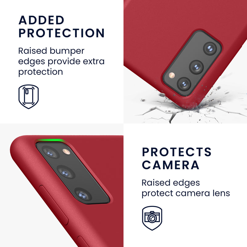 kwmobile Cell Phone Case for Samsung Galaxy S20 FE - Silicone Case - Wireless Charging - Protective Cover