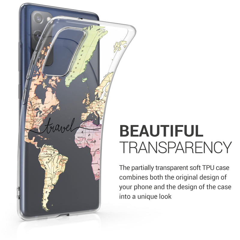 kwmobile Case Compatible with Samsung Galaxy S20 FE - Transparent Silicone Cover