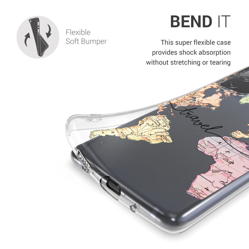 kwmobile Case Compatible with Samsung Galaxy S20 FE - Transparent Silicone Cover