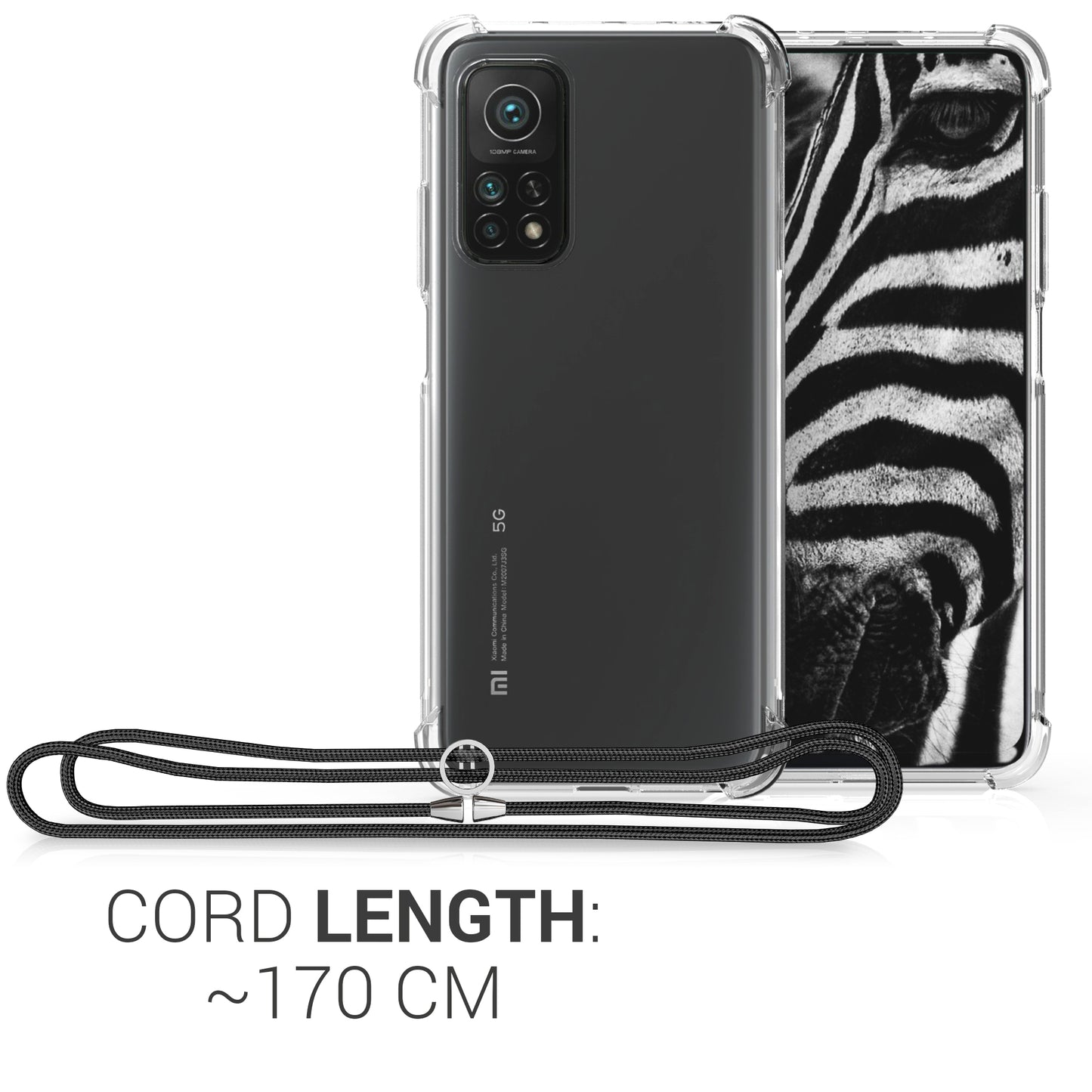 kwmobile Necklace Case Compatible with Xiaomi Mi 10T / Mi 10T Pro