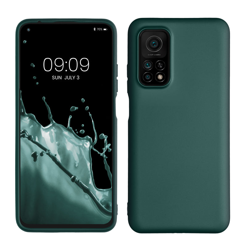 kwmobile Phone Case for Xiaomi Mi 10T / Mi 10T Pro Case - Metallic Shimmering Silicone Case - Protective Cover