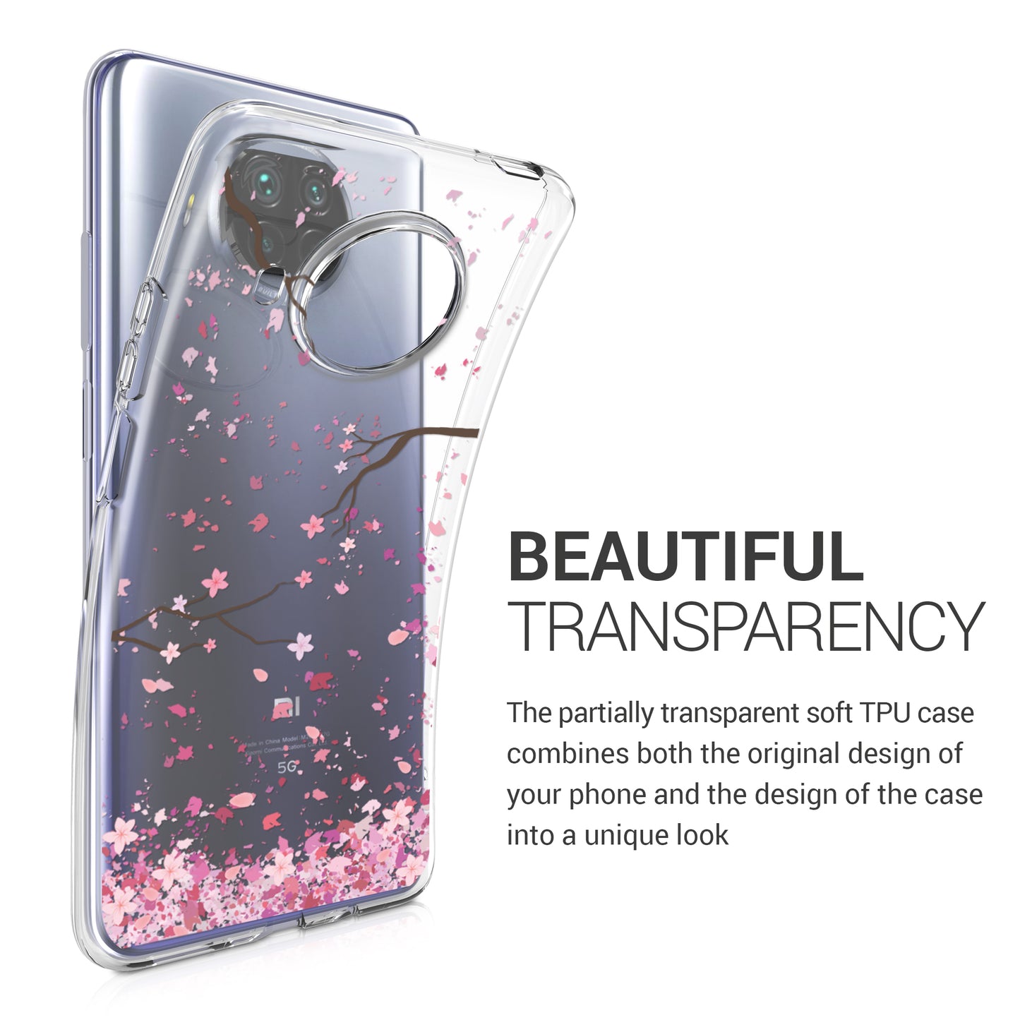 kwmobile Case Compatible with Xiaomi Mi 10T Lite - Silicone Transparent Cover