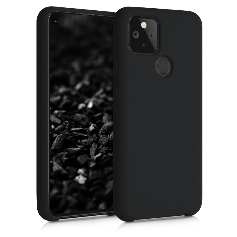 kwmobile Phone Case for Google Pixel 5 - Silicone Case - Wireless Charging - Protective Cover