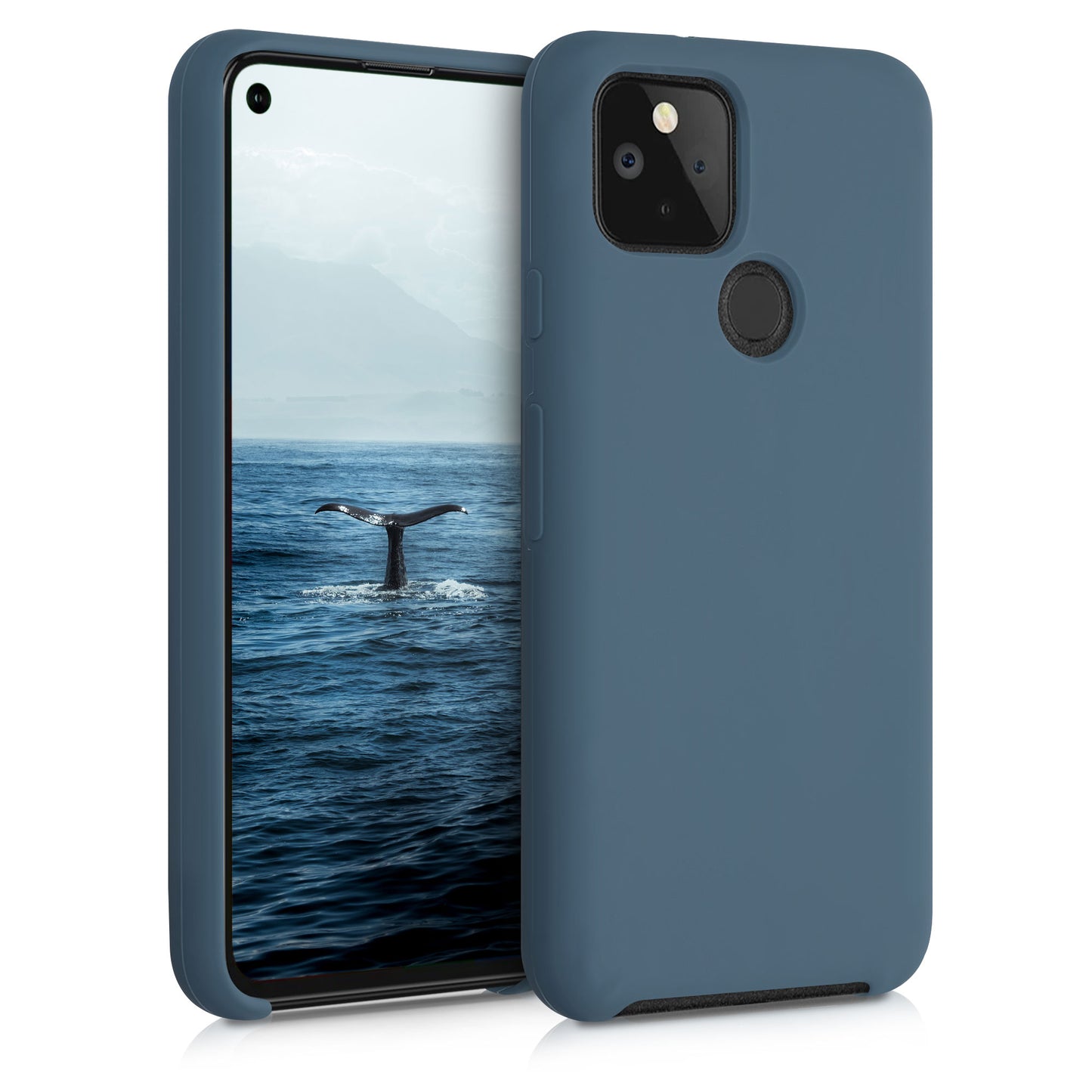 kwmobile Phone Case for Google Pixel 5 - Silicone Case - Wireless Charging - Protective Cover