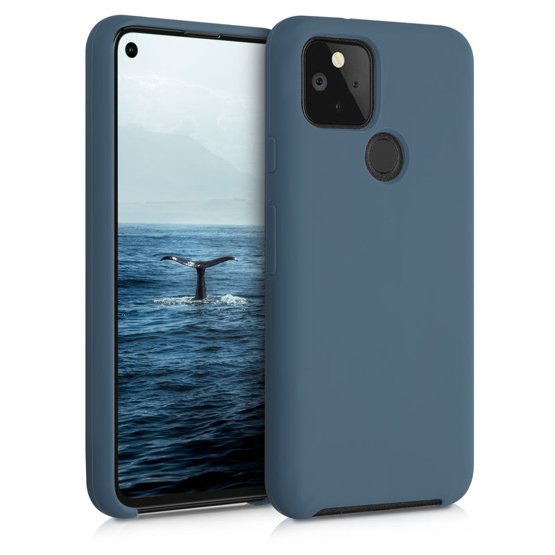 kwmobile Phone Case for Google Pixel 5 - Silicone Case - Wireless Charging - Protective Cover