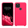 kwmobile Phone Case for Google Pixel 5 - Silicone Case - Wireless Charging - Protective Cover
