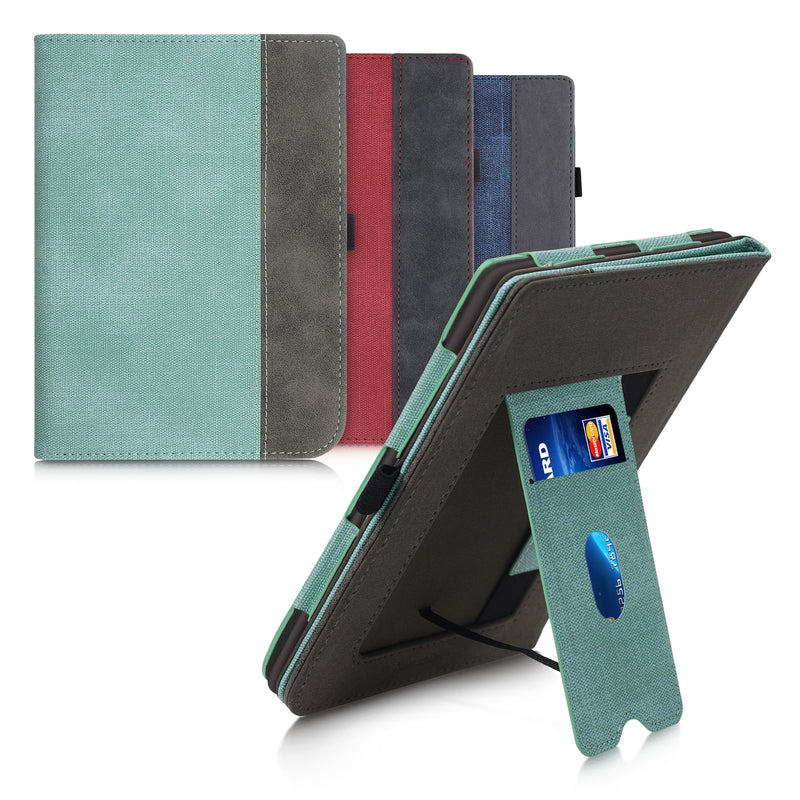kwmobile Case Compatible with Pocketbook InkPad 3 / 3 Pro / Color / Vivlio InkPad 3 Case - Flip Case with Hand Strap - Faux Leather Cover