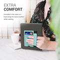 kwmobile Case Compatible with Pocketbook InkPad 3 / 3 Pro / Color / Vivlio InkPad 3 Case - Flip Case with Hand Strap - Faux Leather Cover