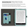 kwmobile Case Compatible with Pocketbook InkPad 3 / 3 Pro / Color / Vivlio InkPad 3 Case - Flip Case with Hand Strap - Faux Leather Cover