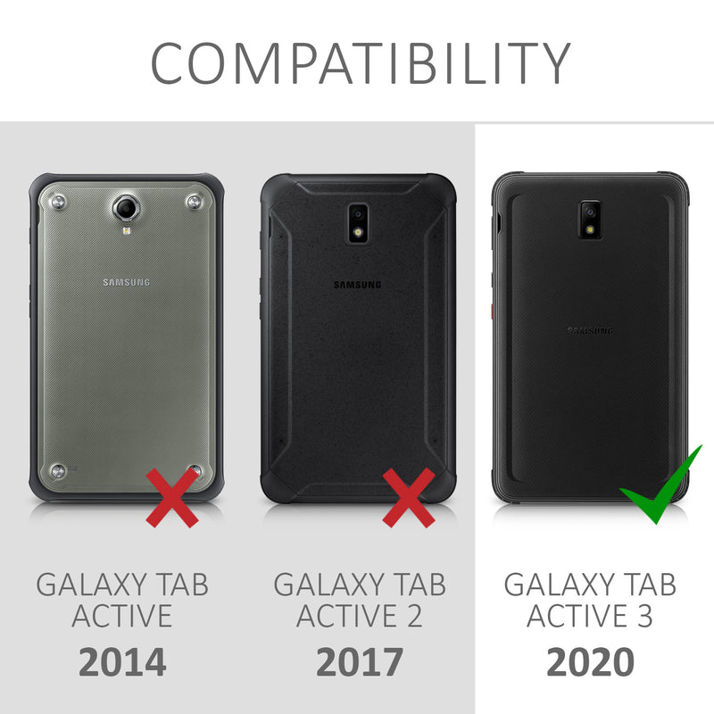 2x Screen Protector compatible with Samsung Galaxy Tab Active 3