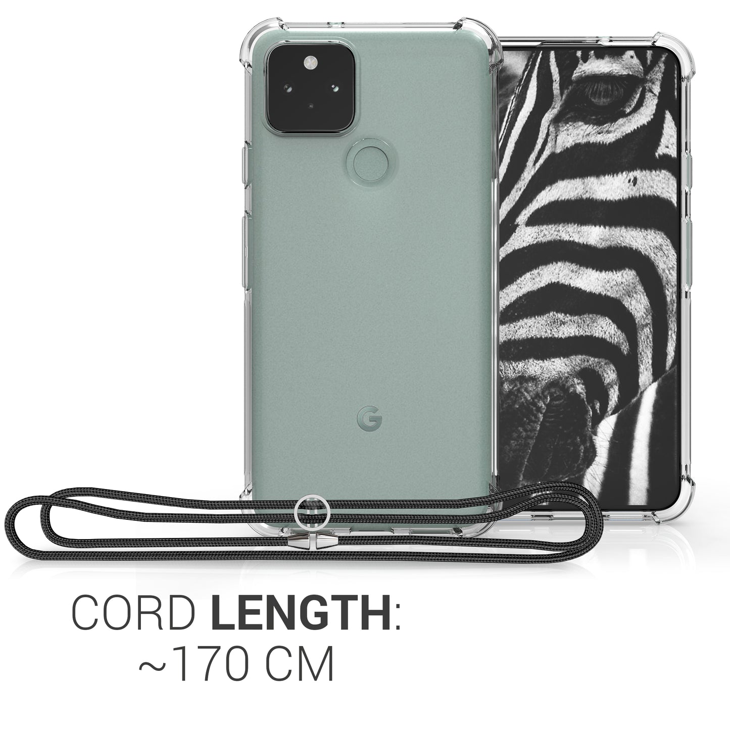 kwmobile Necklace Case compatible with Google Pixel 5 Cover