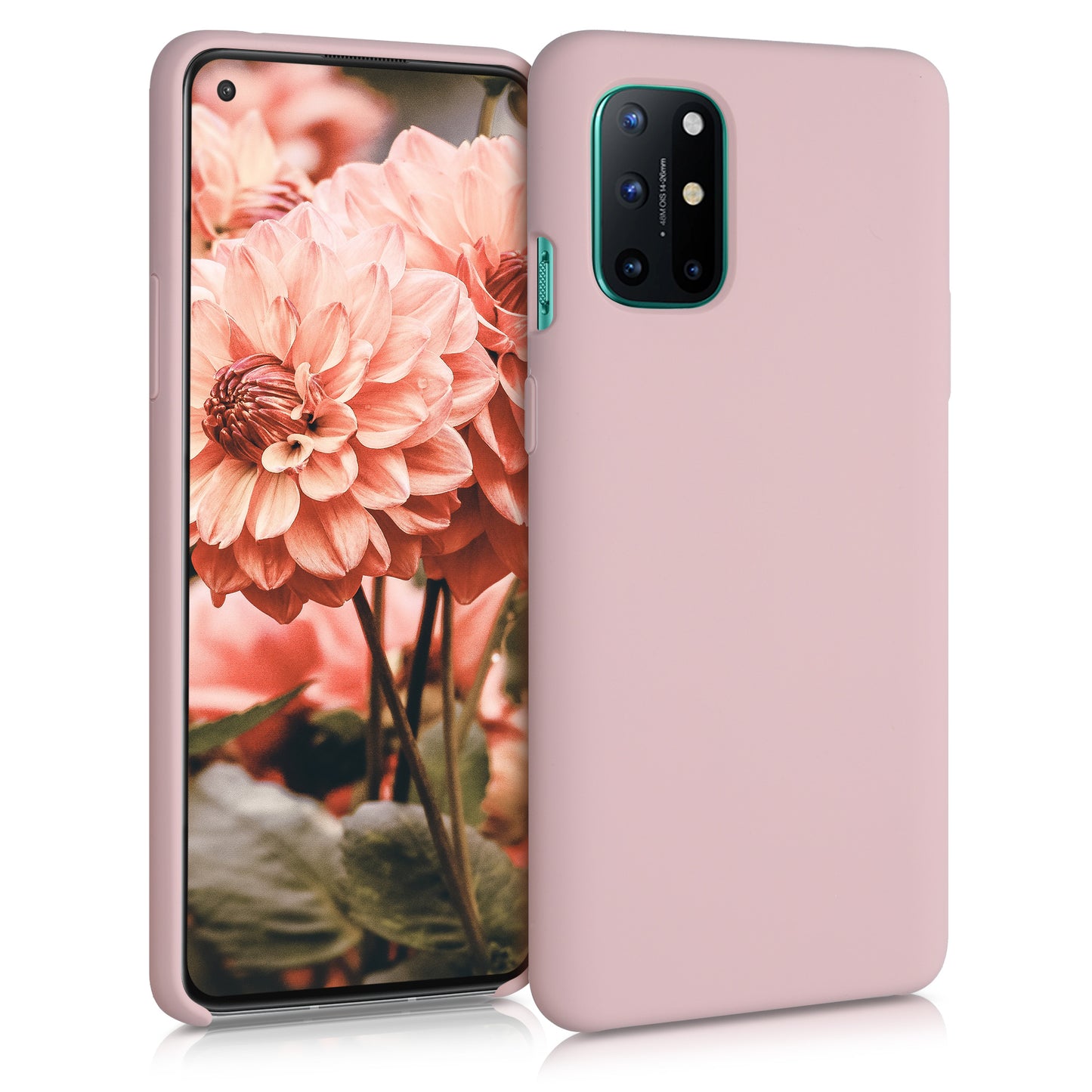 kwmobile Phone Case for OnePlus 8T - Silicone Case - Wireless Charging - Protective Cover