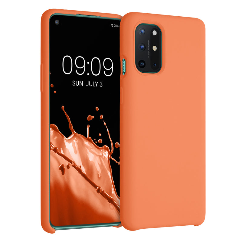 kwmobile Phone Case for OnePlus 8T - Silicone Case - Wireless Charging - Protective Cover