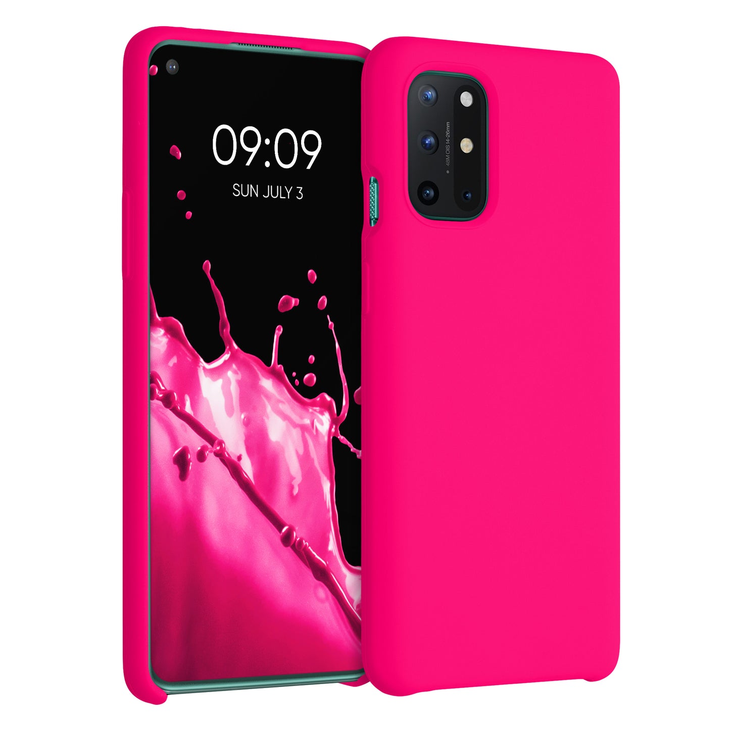 kwmobile Phone Case for OnePlus 8T - Silicone Case - Wireless Charging - Protective Cover