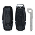 kwmobile Car Key Shell compatible with Ford 3-Button MyKey Car Key (Key Free) without Transponder Batteries Electronics Car Key Case