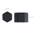 kwmobile 20x 21 mm Wheel Nut Covers Car Wheel Bolt - Wheel Bolt Covers - Nut Caps