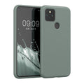 kwmobile Case Compatible with Google Pixel 5 - Rubberized Silicone Phone Case - Protective Cover for Wireless Charging - Case