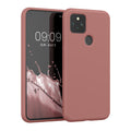 kwmobile Case Compatible with Google Pixel 5 - Rubberized Silicone Phone Case - Protective Cover for Wireless Charging - Case