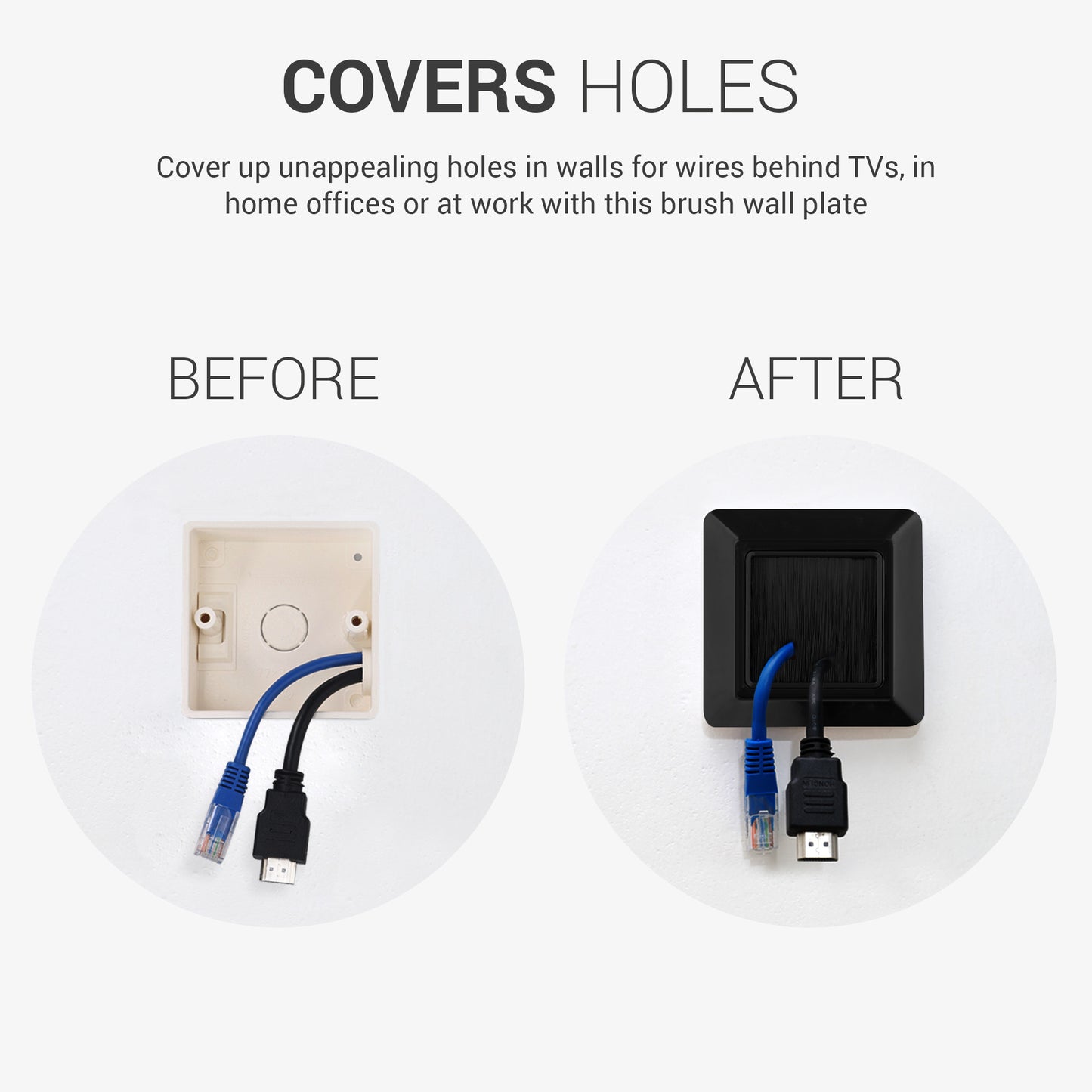 Aperture cable gland flush-mounted