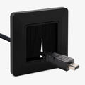 Aperture cable gland flush-mounted