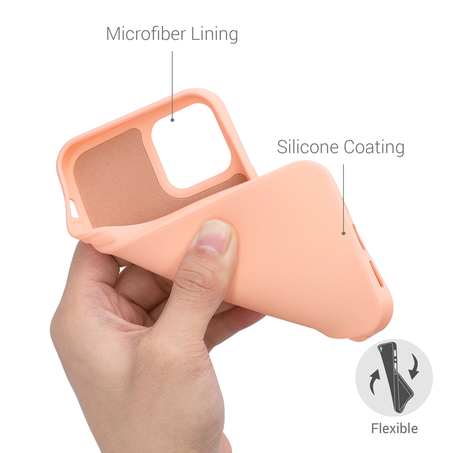 kwmobile Case Compatible with Apple iPhone 12 / iPhone 12 Pro - Protective Cover for Wireless Charging - Case