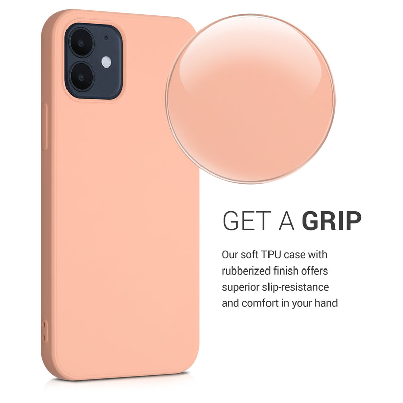 kwmobile Case Compatible with Apple iPhone 12 / iPhone 12 Pro - Protective Cover for Wireless Charging - Case