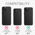 kwmobile Case Compatible with Apple iPhone 12 / iPhone 12 Pro - Protective Cover for Wireless Charging - Case
