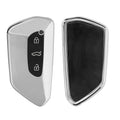 kwmobile Car Key Cover Compatible with VW Golf 8 3-Button Car Key - Silicone Cover