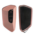kwmobile Car Key Cover Compatible with VW Golf 8 3-Button Car Key - Silicone Cover