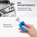 kwmobile Car Key Cover Compatible with VW Golf 8 3-Button Car Key - Silicone Cover