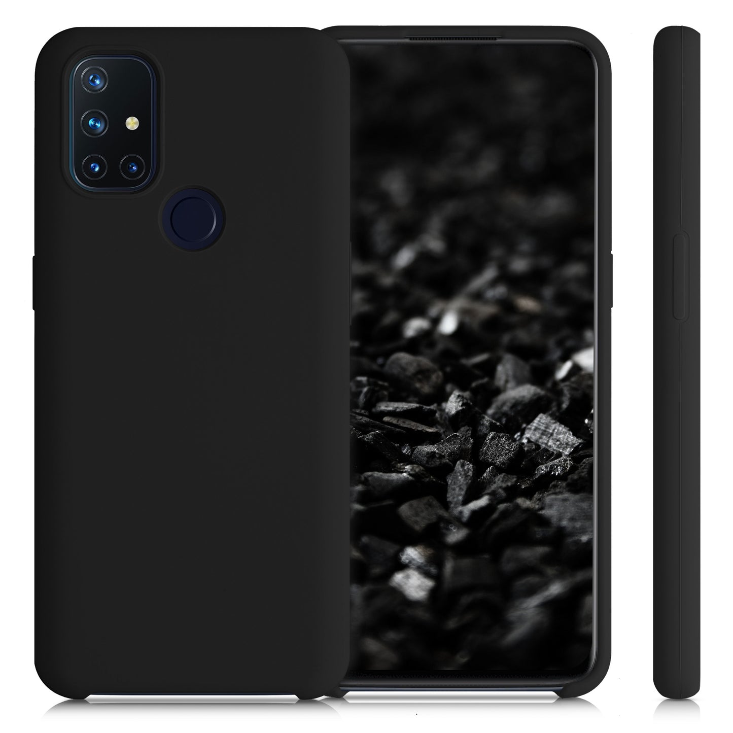 kwmobile Cell Phone Case for OnePlus Nord N10 5G - Silicone Case - Wireless Charging - Protective Cover