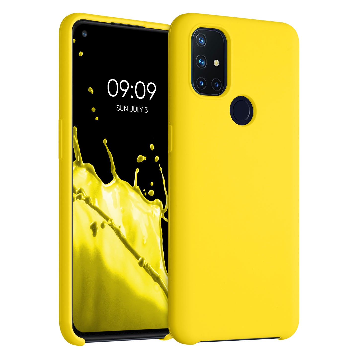 kwmobile Cell Phone Case for OnePlus Nord N10 5G - Silicone Case - Wireless Charging - Protective Cover