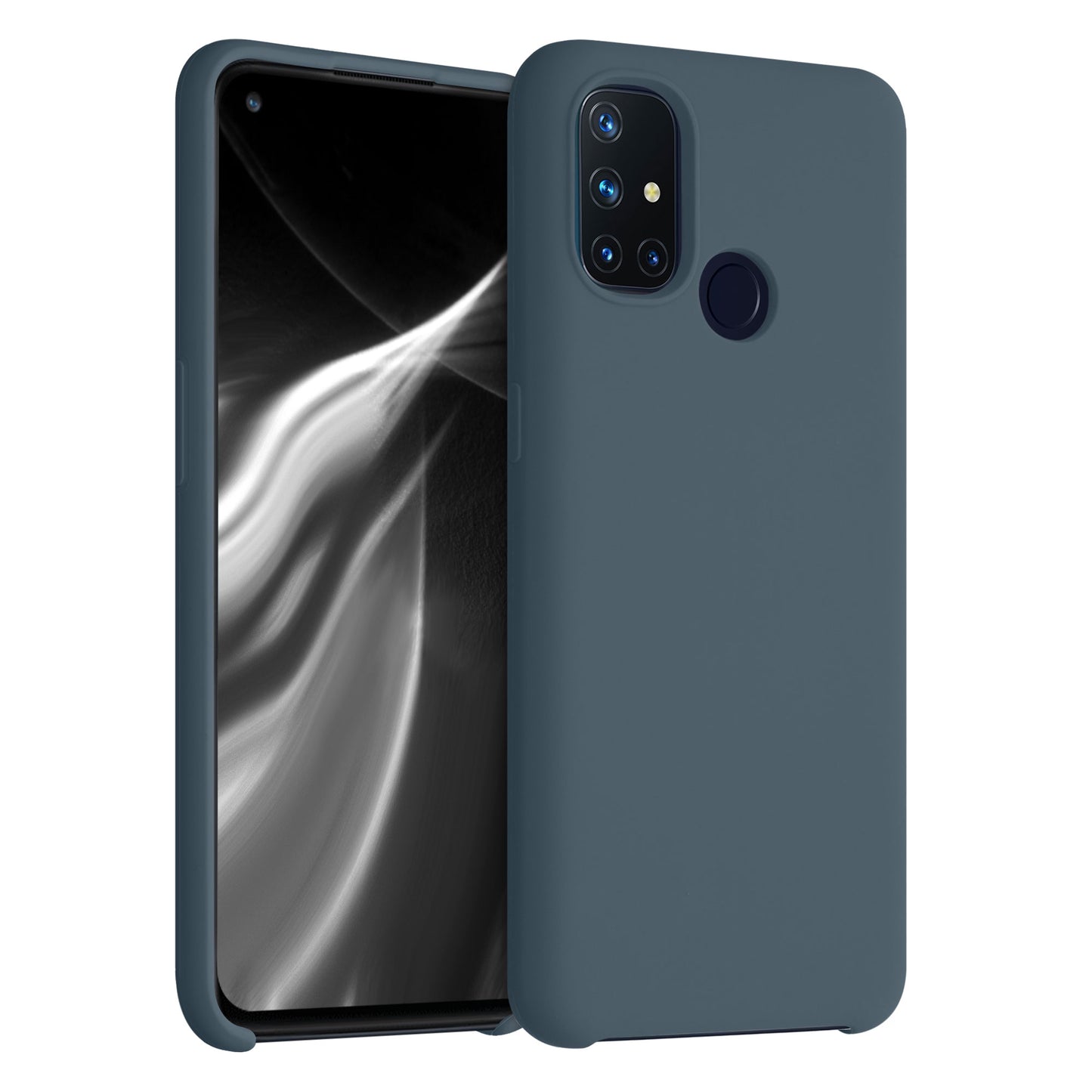 kwmobile Cell Phone Case for OnePlus Nord N10 5G - Silicone Case - Wireless Charging - Protective Cover