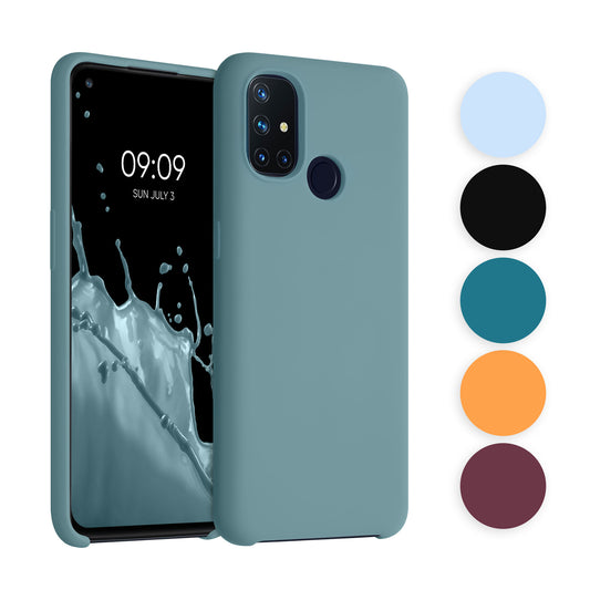 kwmobile Hülle kompatibel mit OnePlus Nord N10 5G Hülle - Silikon Handy Case - Handyhülle weiche Oberfläche - kabelloses Laden - Veilchen Lila Veilchen Lila  