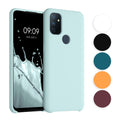 kwmobile Hülle kompatibel mit OnePlus Nord N100 Hülle - Silikon Handy Case - Handyhülle weiche Oberfläche - kabelloses Laden - Neon Pink Neon Pink  