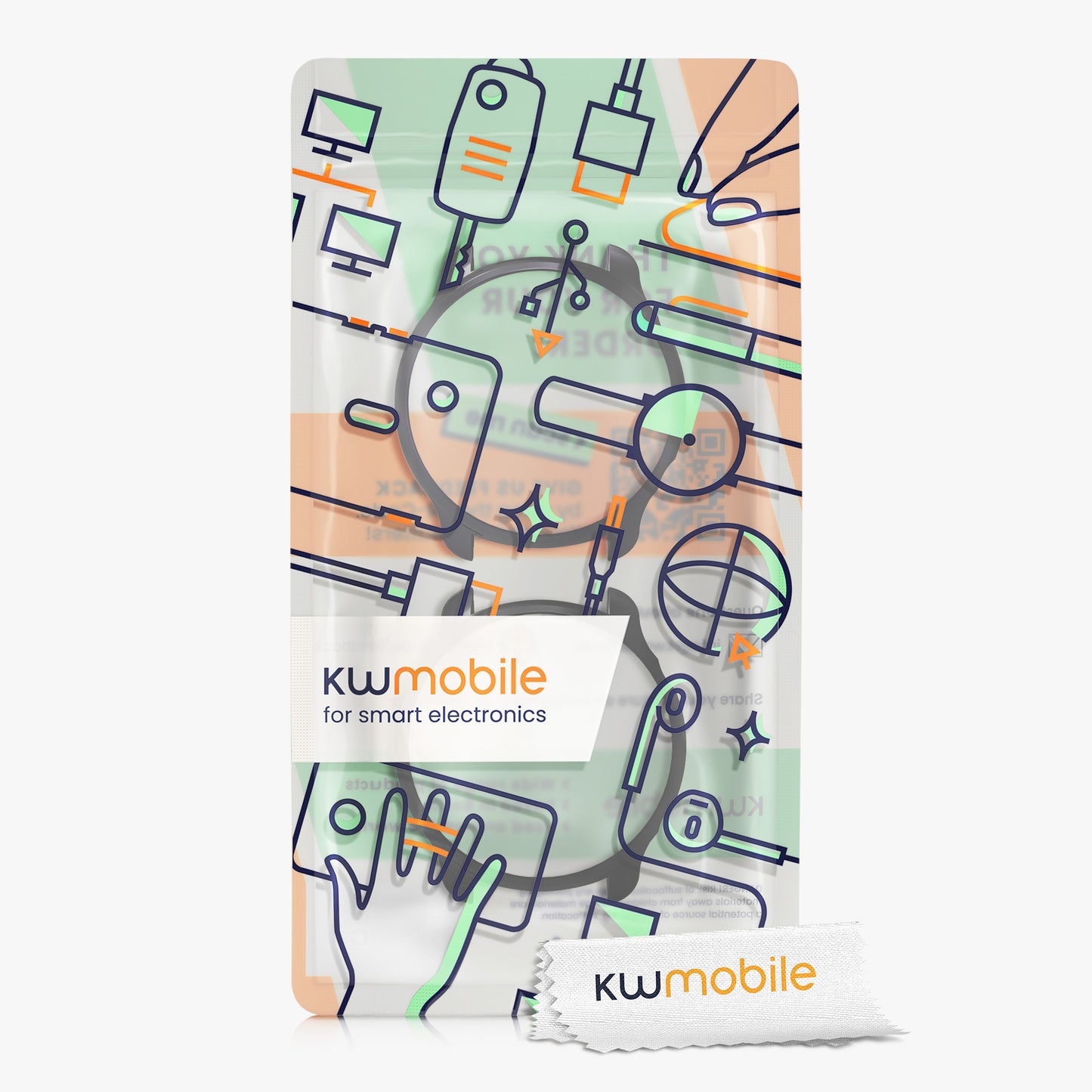 kwmobile Silicone Case for Huami Amazfit GTR 2 / 2e Protective Full Body Display Cover Set