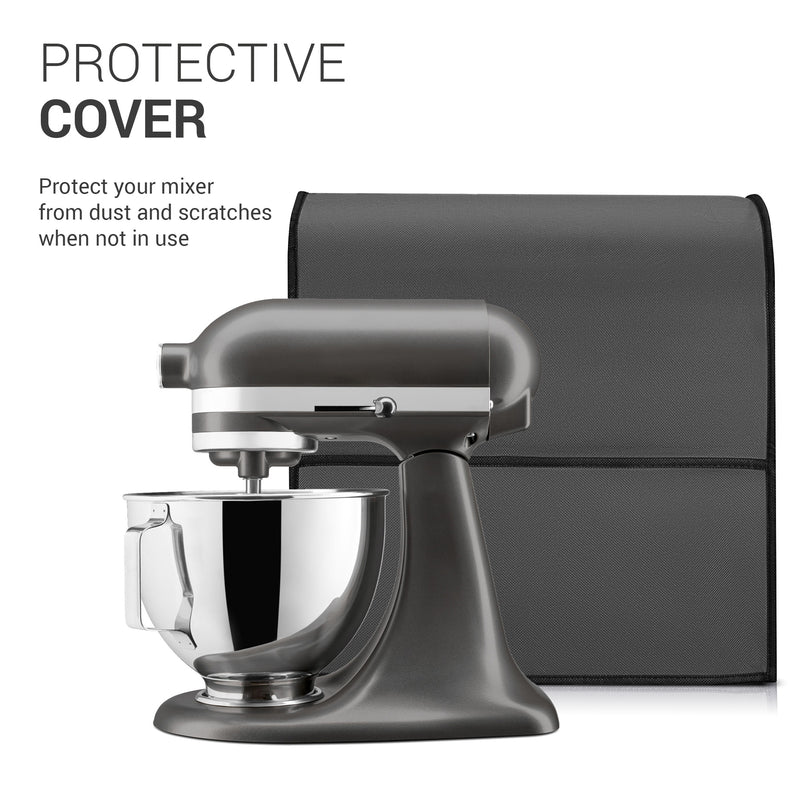 kwmobile Cover compatible with KitchenAid 4.3-4.8 liter - with 3 Pockets - Stand Mixer Dust Cover