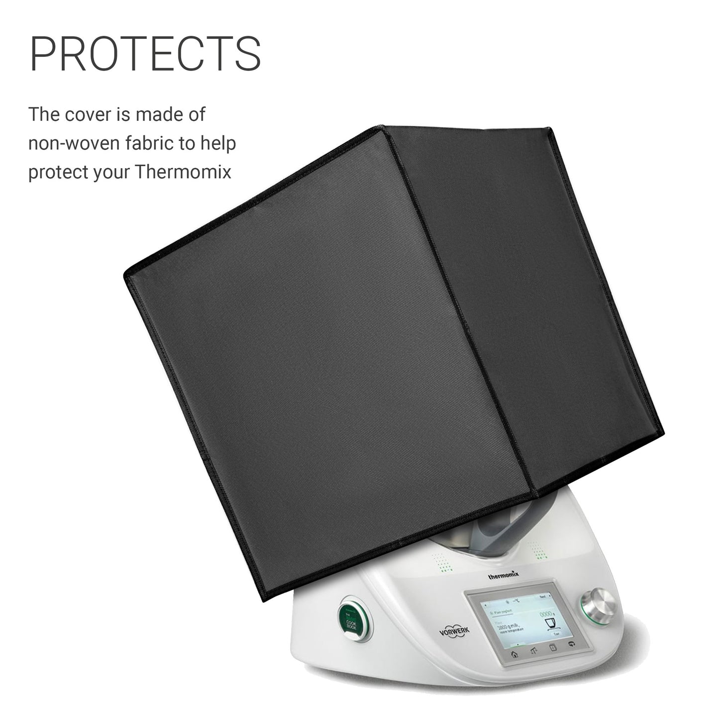 kwmobile Cover Compatible with Thermomix TM5 / TM6 - Food Processor Dust Cover - Protective Hood
