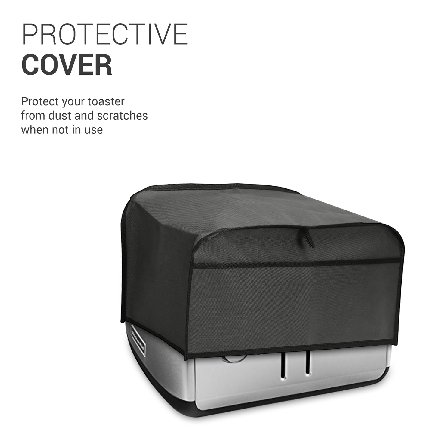 kwmobile Cover for 4-Slice Toaster - Dust Protection Hood - Toaster Cover - 19 x 20.3 x 39.5 cm