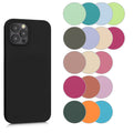 kwmobile Hülle kompatibel mit Apple iPhone 12 Pro Max Hülle - weiches TPU Silikon Case - Cover geeignet für kabelloses Laden - Schwarz matt Schwarz matt  